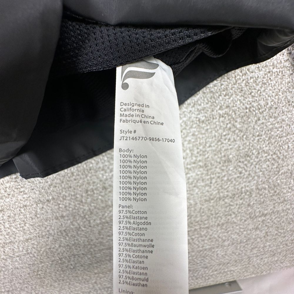 Fabletics Women Sz M Jacket Willow Woven Reflective Black Balloon Sleeves Zip-Up - Picture 12 of 16